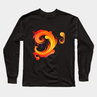 Bass Clef Liquid Harmony Long Sleeve T-Shirt